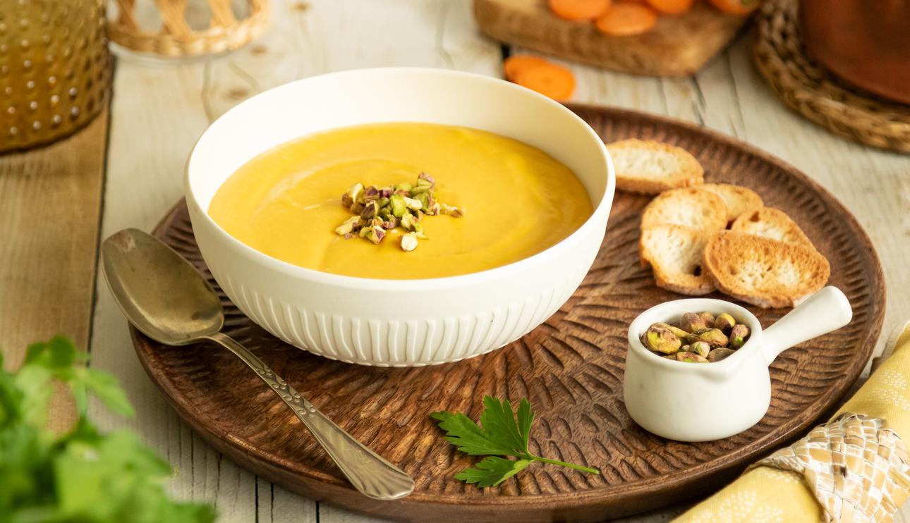 Puré de patata con zanahoria y puerro