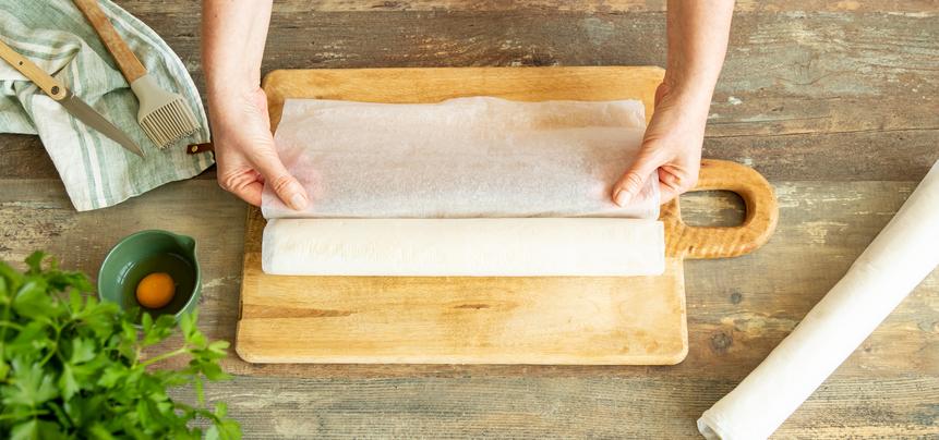 Hojaldre de jamón y queso