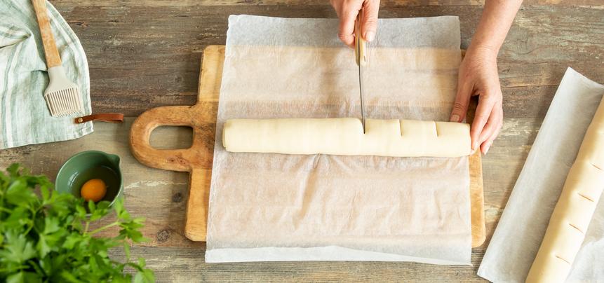 Hojaldre de jamón y queso