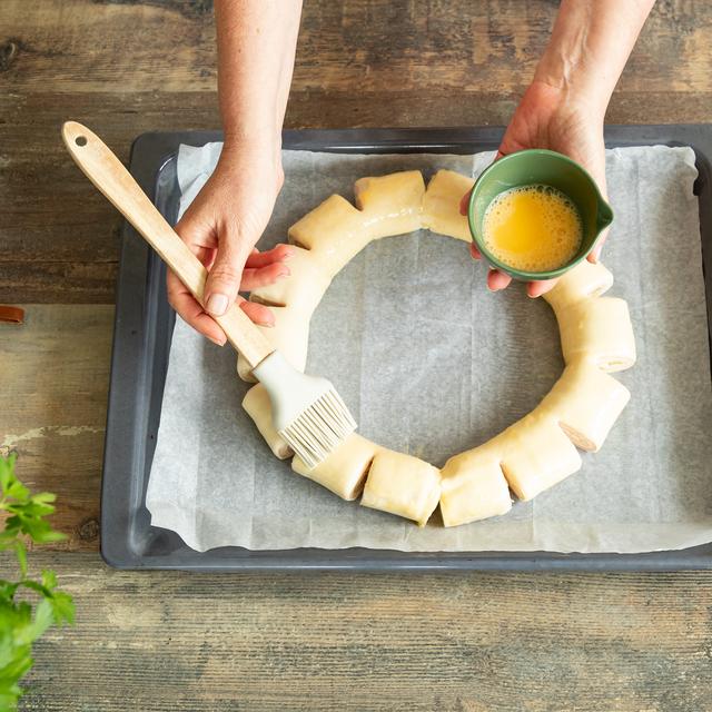 Hojaldre de jamón y queso