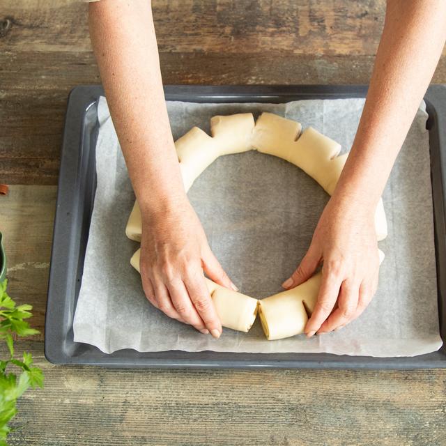 Hojaldre de jamón y queso