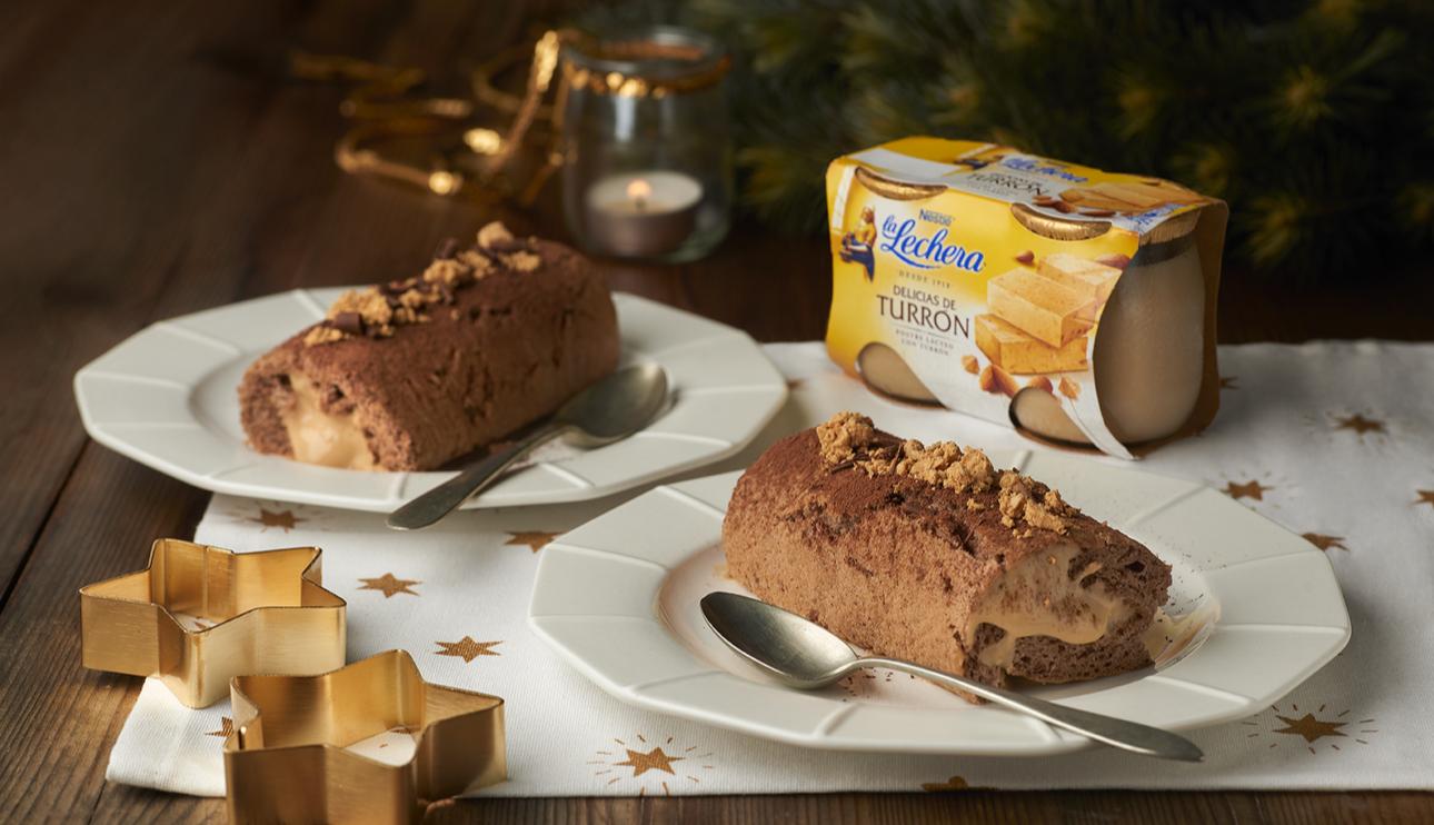 Dulce de turrón La Lechera