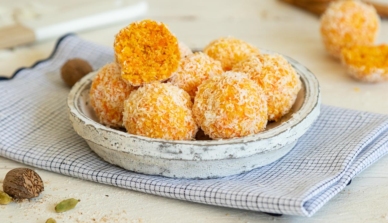 Bolitas de zanahoria y coco