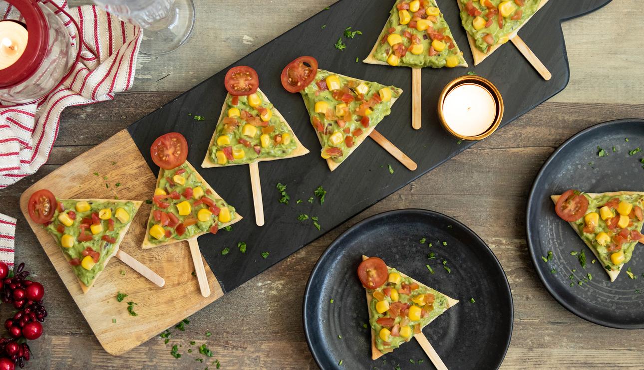 Canapés con aguacate