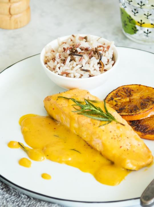Salmón a la naranja