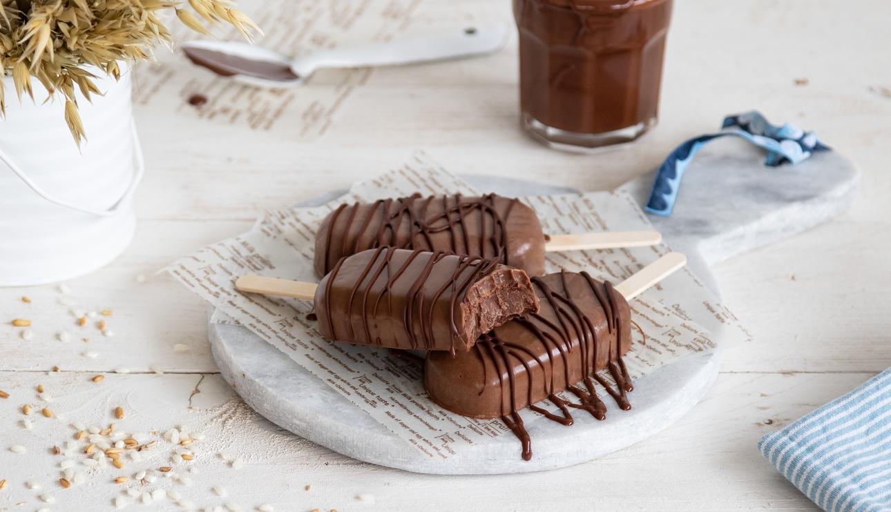 Helado vegano de chocolate