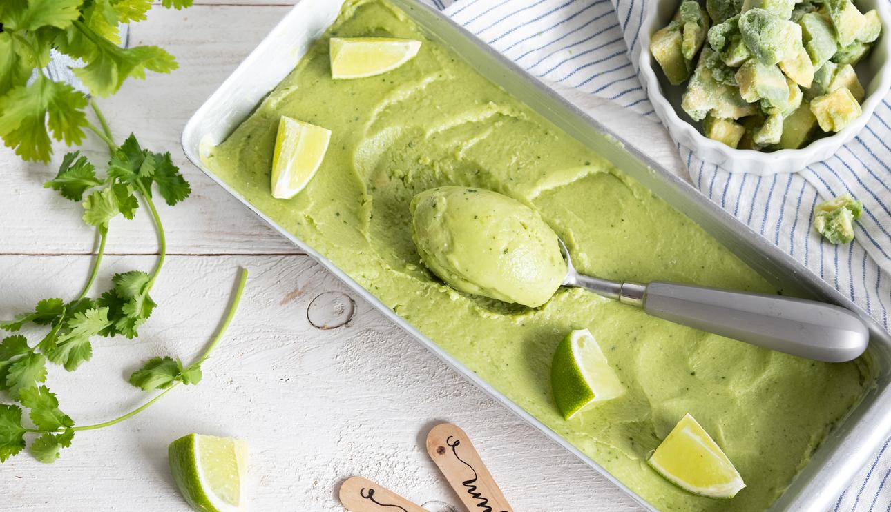Helado de aguacate
