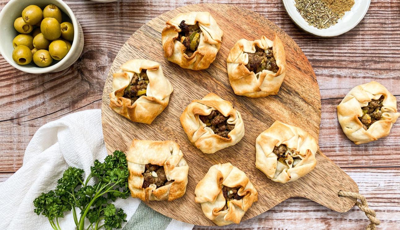 Saquitos criollos con obleas de empanadillas Thermomix©(TM6, TM5, TM31)