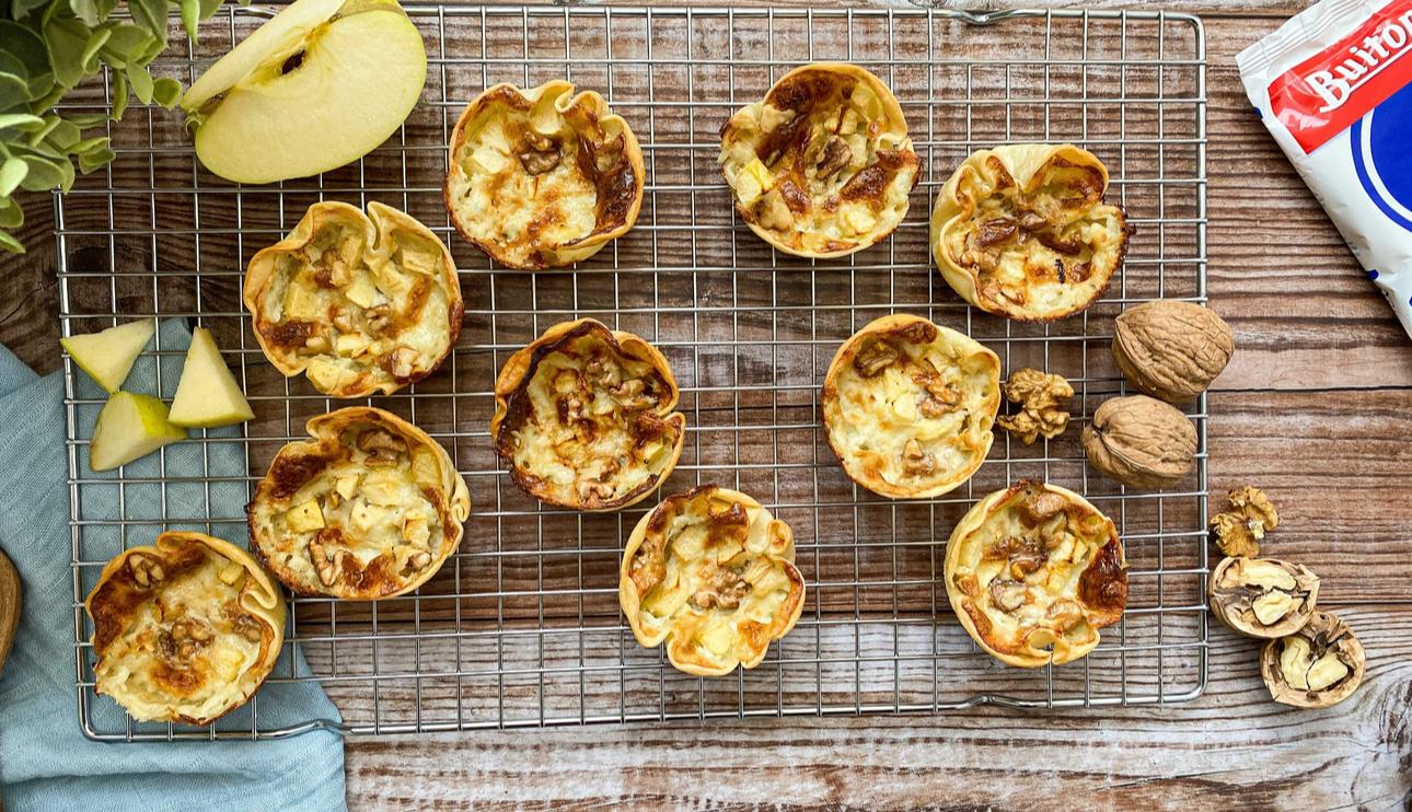 Tartaletas de manzana y gorgonzola con Thermomix©(TM6, TM5)