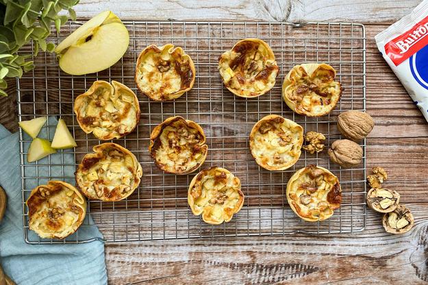 Tartaletas de manzana y gorgonzola con Thermomix©(TM6, TM5)