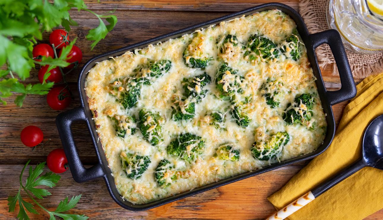 Pastel de brócoli y patata