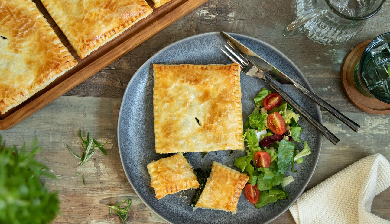 Hojaldre con espinacas