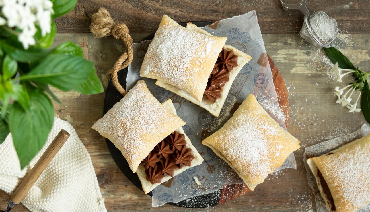 Miguelitos de chocolate