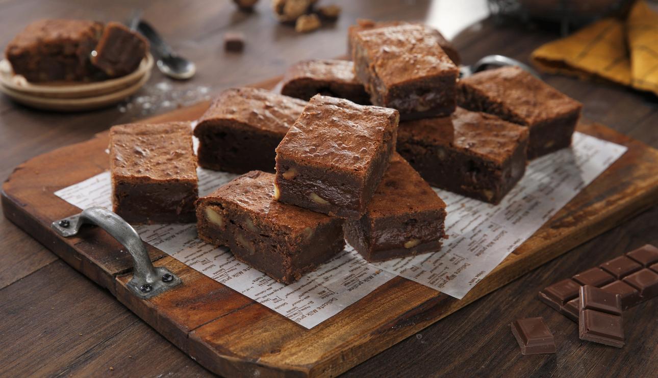 Brownie de chocolate con leche
