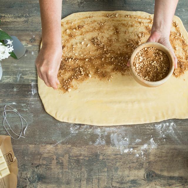 Cinnamon Rolls de chocolate blanco