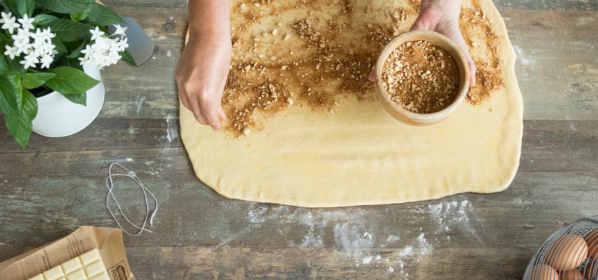Cinnamon Rolls de chocolate blanco