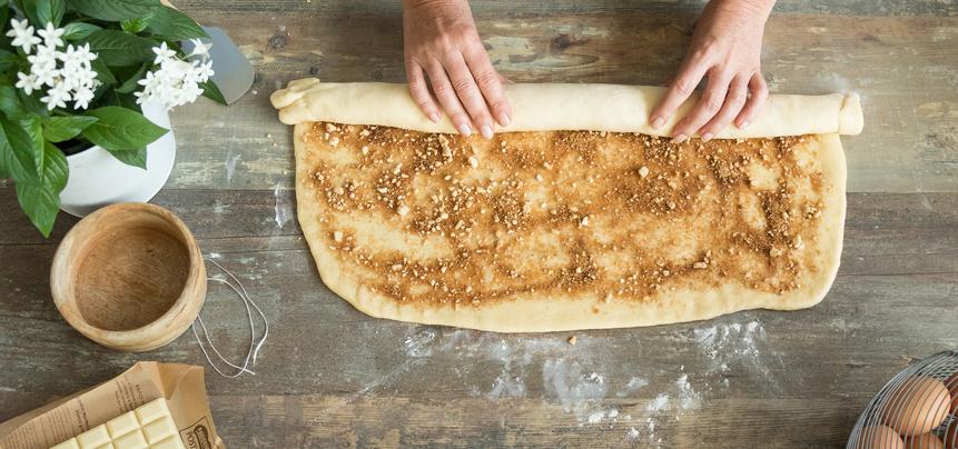 Cinnamon Rolls de chocolate blanco