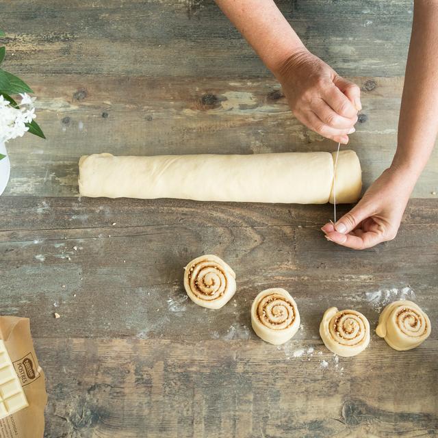 Cinnamon Rolls de chocolate blanco
