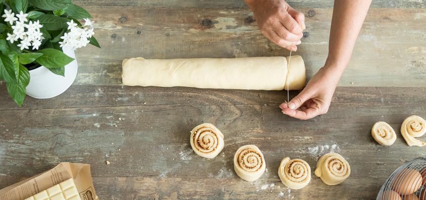 Cinnamon Rolls de chocolate blanco