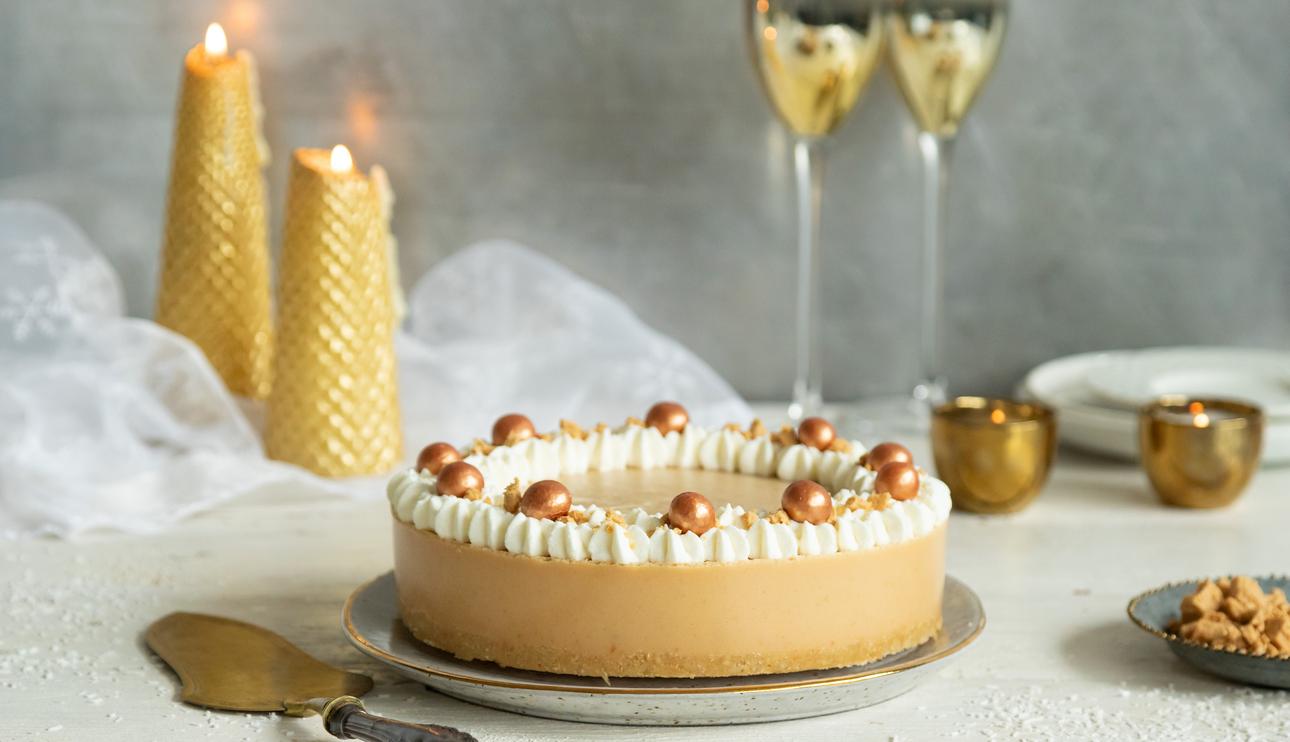 Tarta de turrón sin horno