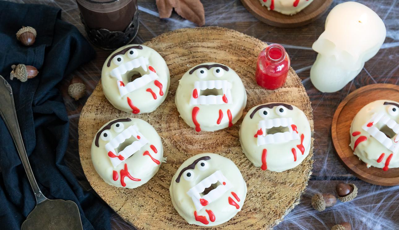 Rosquillas vampiro para Halloween
