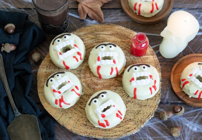 Rosquillas vampiro para Halloween
