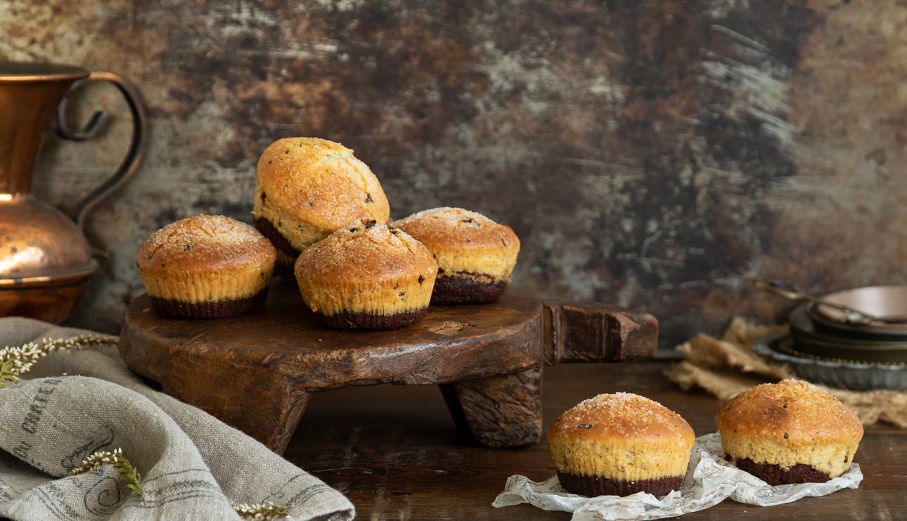 Magdalenas de brownie