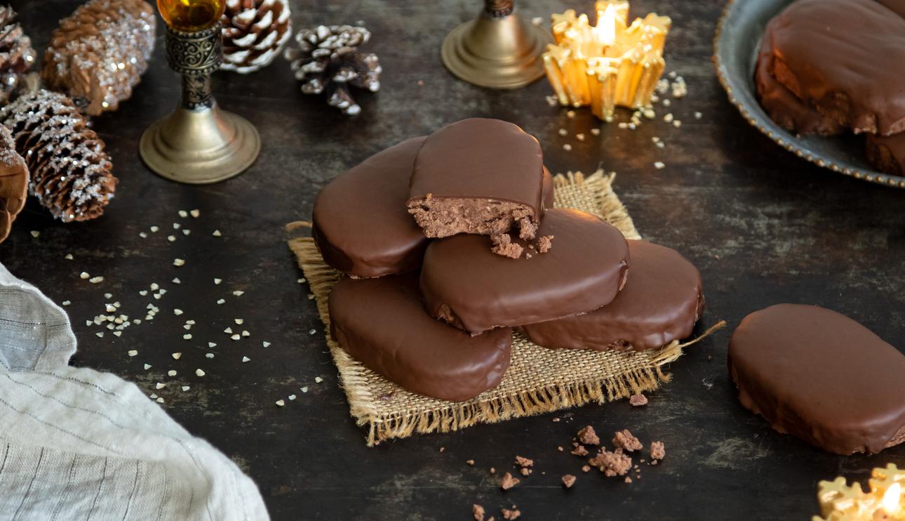 Polvorones de chocolate