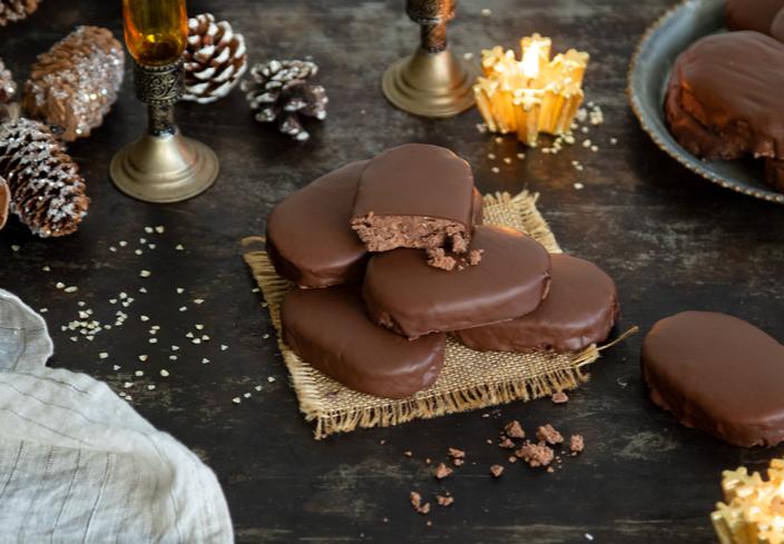 Polvorones de chocolate