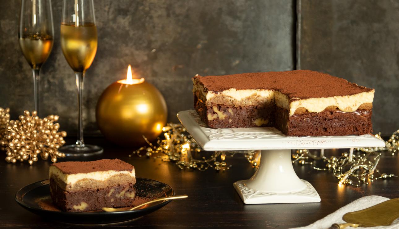 Brownie tiramisú