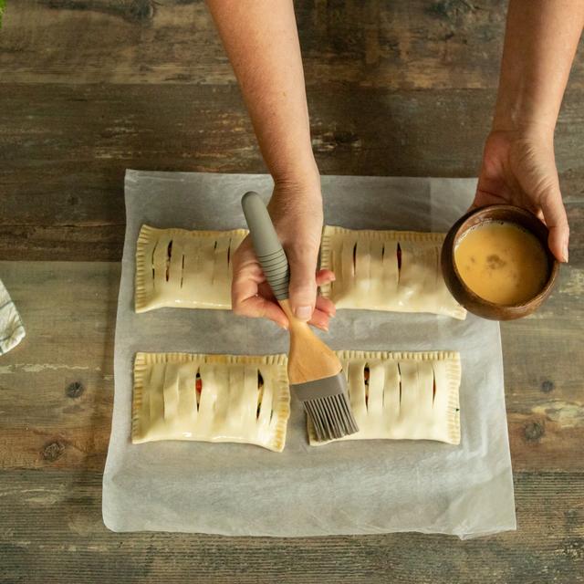 Hojaldre de espinacas y queso de cabra