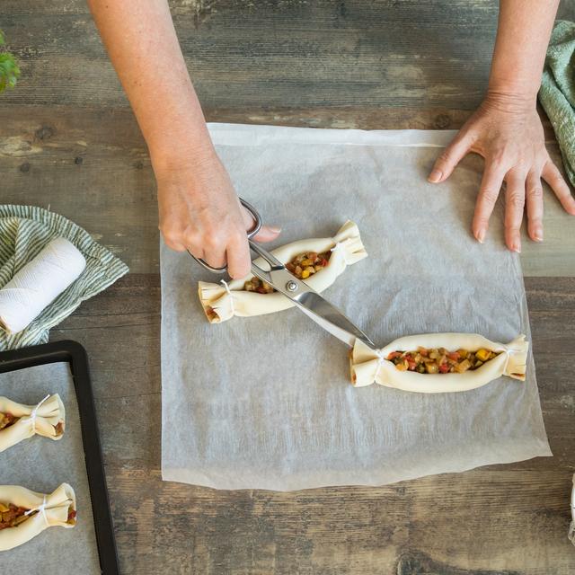 Hojaldre relleno de verduras