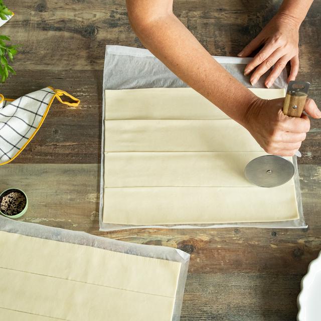 Hojaldre de salmón y espinacas