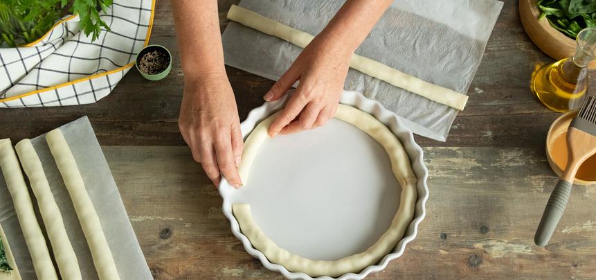 Hojaldre de salmón y espinacas