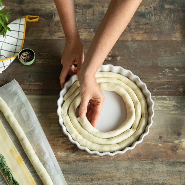 Hojaldre de salmón y espinacas