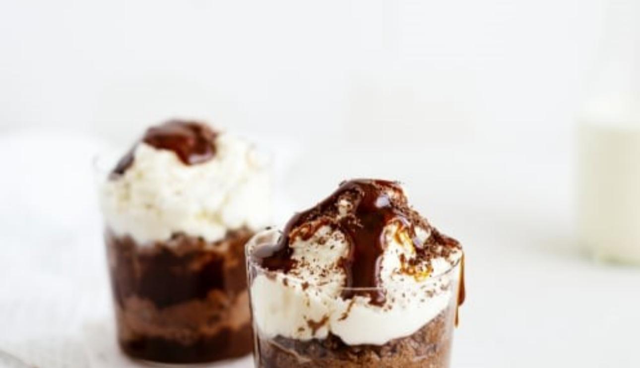 Mousse de chocolate y caramelo salado con Thermomix®(TM6)