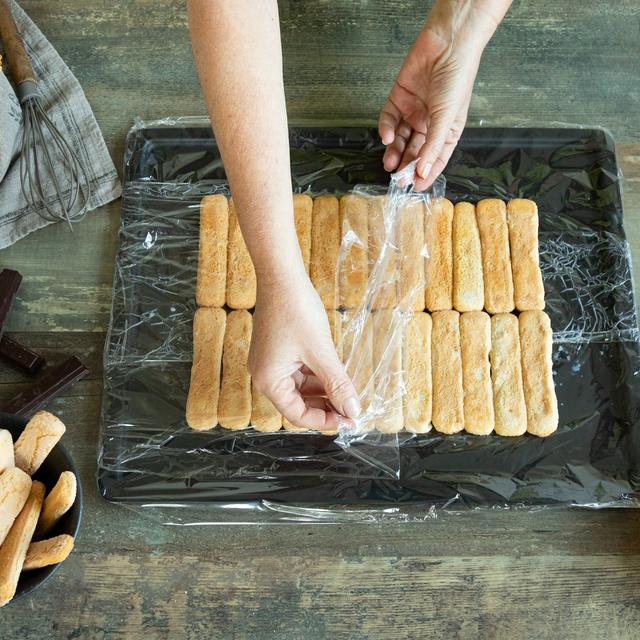 Pionono de chocolate y stracciatella sin horno