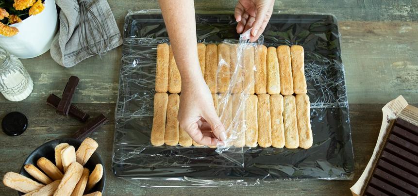 Pionono de chocolate y stracciatella sin horno