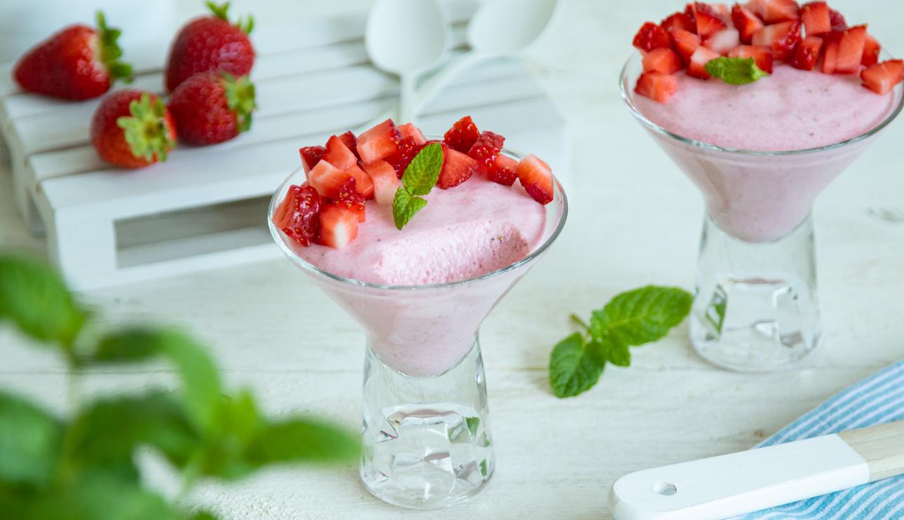 Mousse de fresa