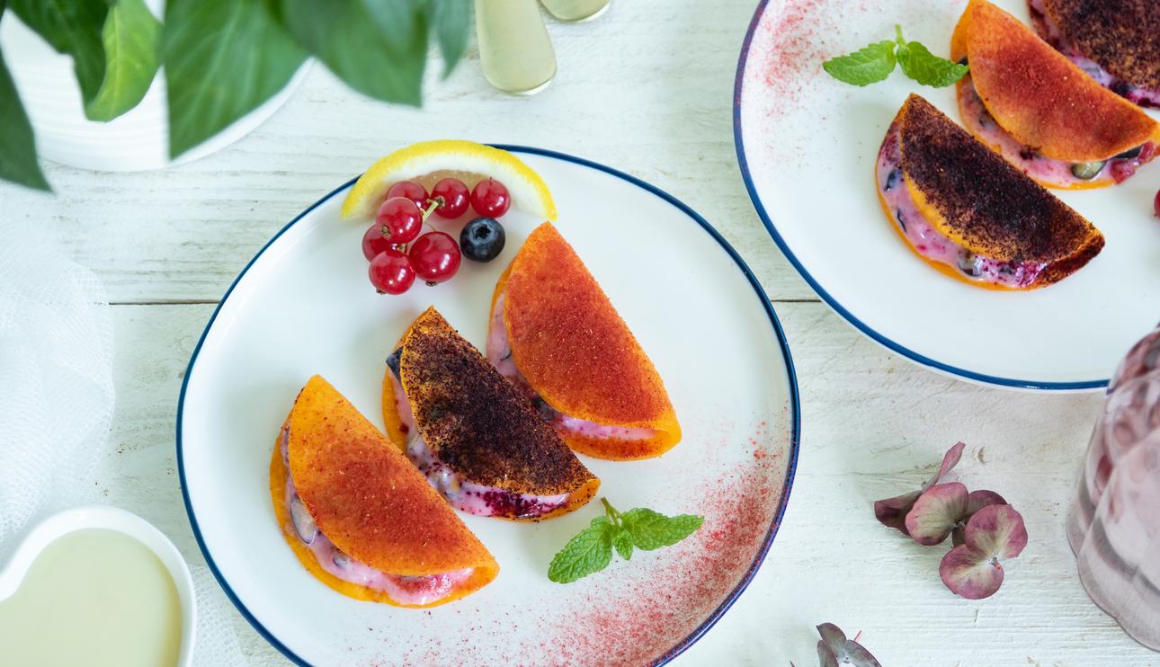 Bocaditos de calabaza y frutos rojos para San Valentín