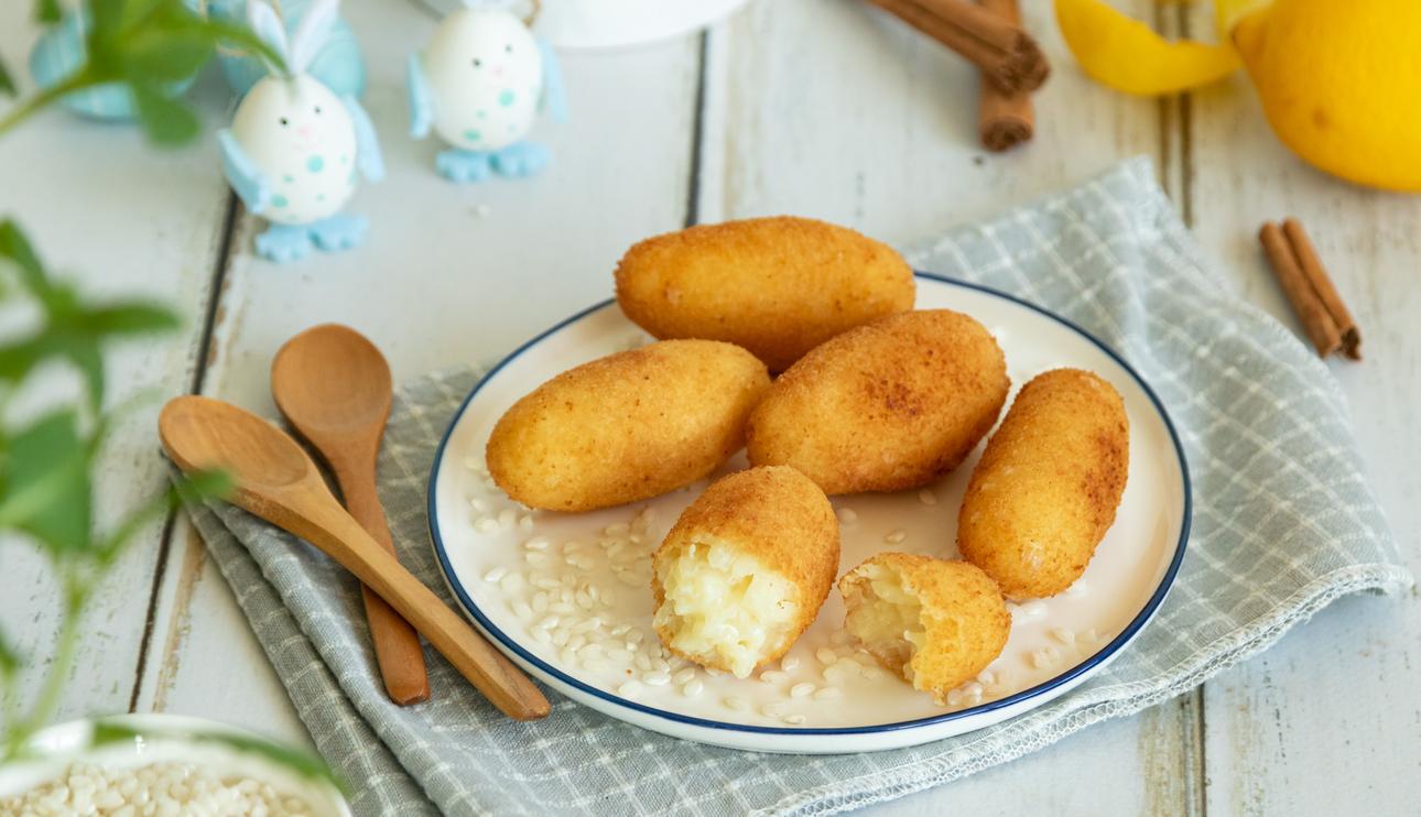 Croquetas de arroz con leche