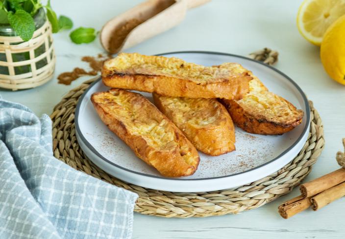 Torrijas en freidora de aire