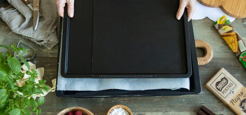 Corazón de hojaldre, trufa y frutos rojos