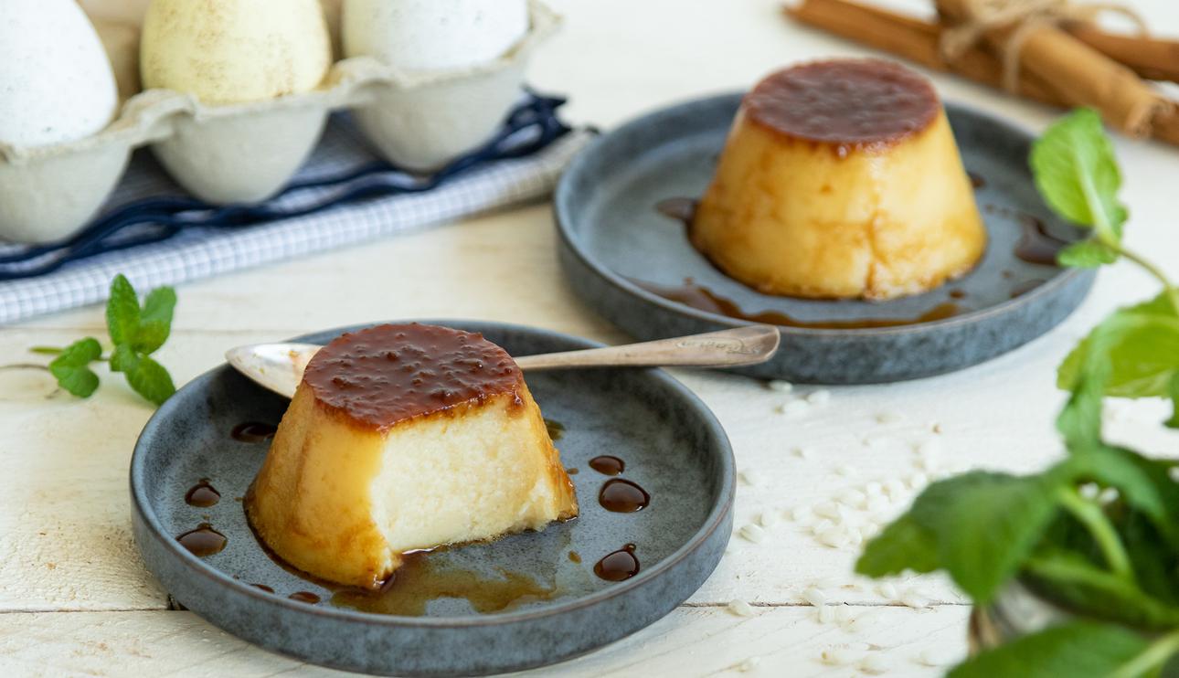 Flan de arroz con leche