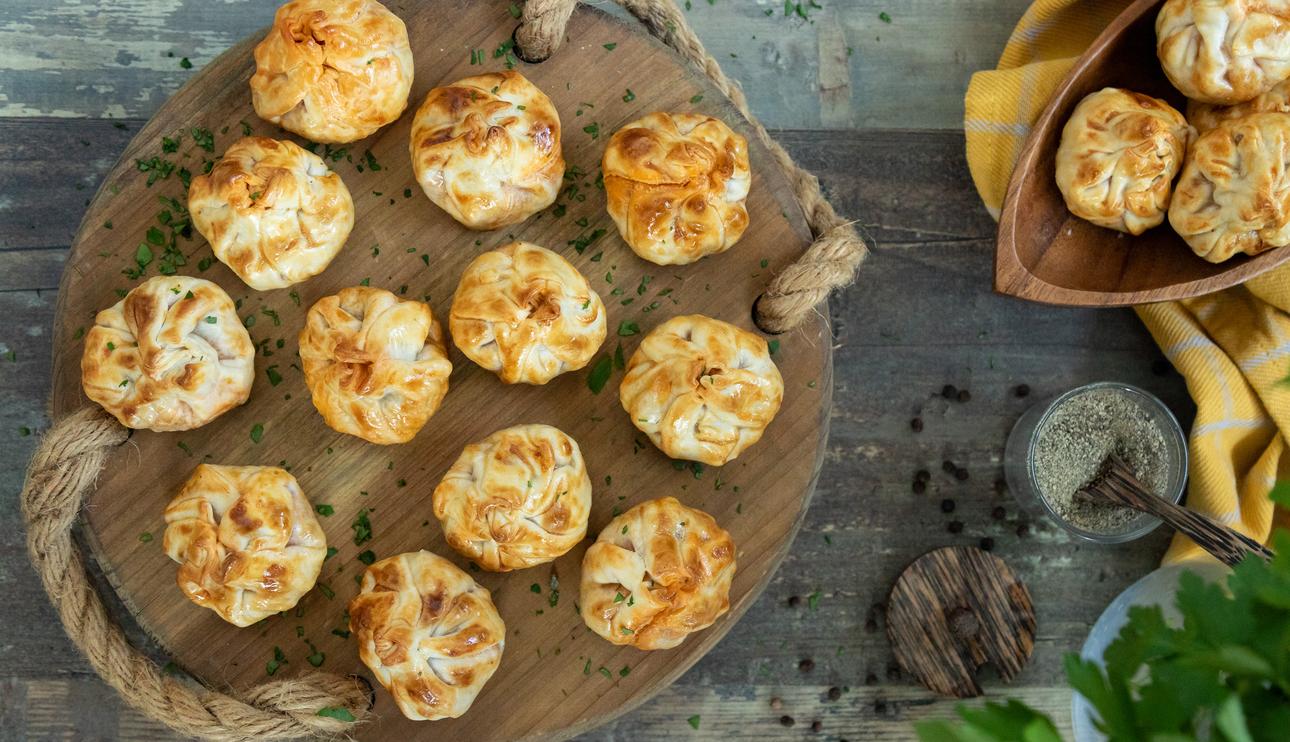 Saquitos de carne picada en freidora de aire
