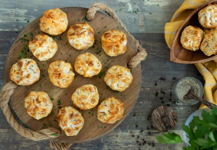 Saquitos de carne picada en freidora de aire