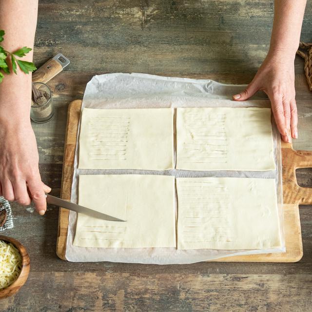 Hojaldre de berenjenas y carne picada