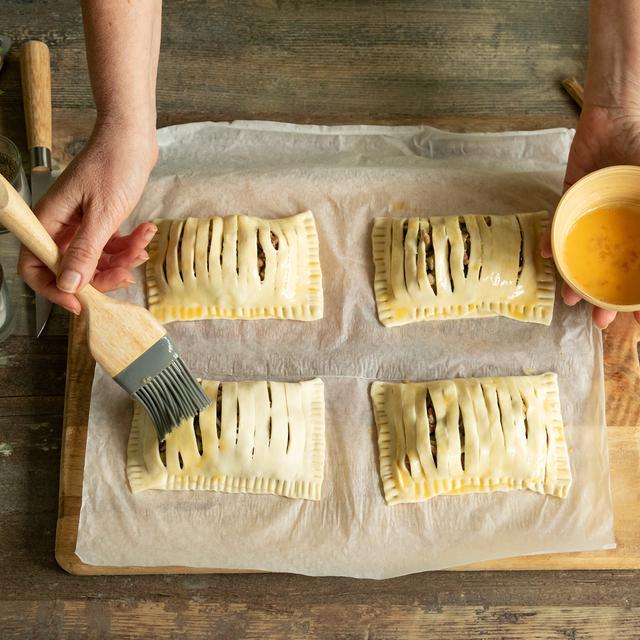 Hojaldre de berenjenas y carne picada