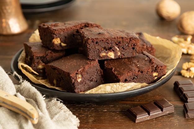 Brownie en freidora de aire