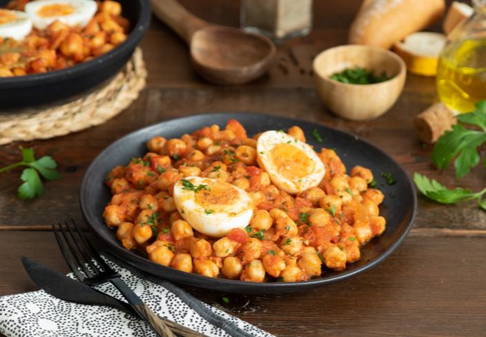 Garbanzos con tomate